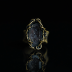 The Starlit Hollow Geode Ring