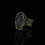 The Starlit Hollow Geode Ring
