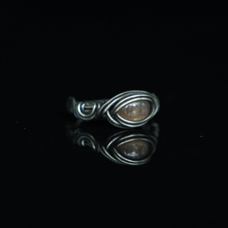 The Ember Within Skeletal Quartz Ring