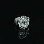 The Quiet Spark Herkimer-Style Quartz Ring