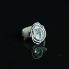 The Quiet Spark Herkimer-Style Quartz Ring