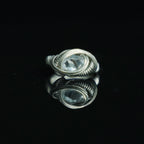 The Silver Orbit Herkimer-Style Quartz Ring