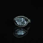 The Frosted Passage Herkimer-Style Quartz Ring
