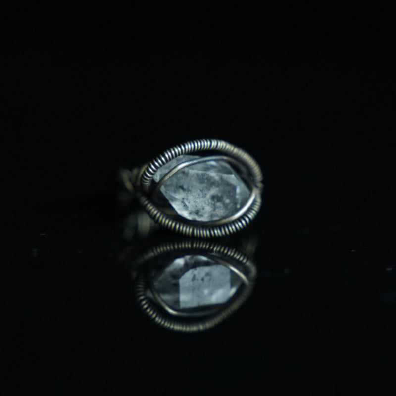 The Frosted Passage Herkimer-Style Quartz Ring