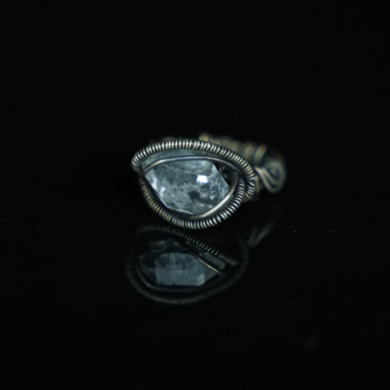 The Frosted Passage Herkimer-Style Quartz Ring