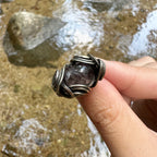 The Silver Veil Phantom Quartz Ring