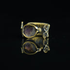 The Veiled Violet Amethyst Ring