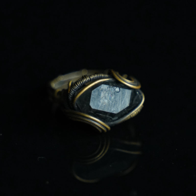The Quiet Flash Herkimer Crystal Ring