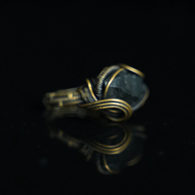 The Quiet Flash Herkimer Crystal Ring