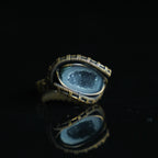 The Blue Hollow Geode Ring