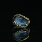 The Blue Hollow Geode Ring