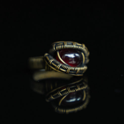 The Deep Ember Garnet Ring