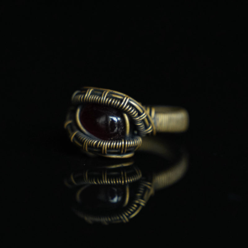 The Deep Ember Garnet Ring