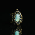 The Northern Veil Labradorite Ring