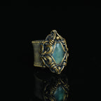 The Northern Veil Labradorite Ring