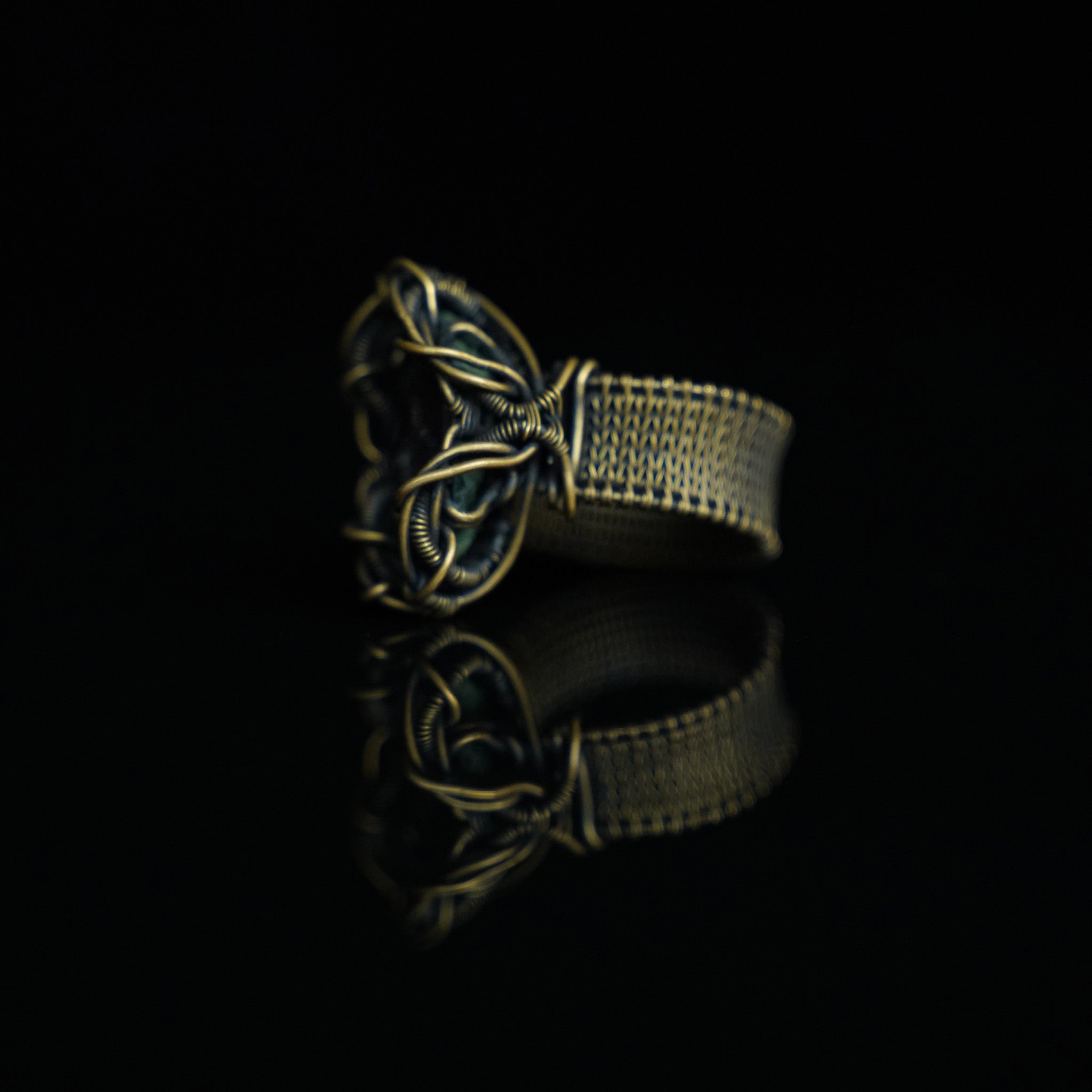 The Hollow Light Geode Ring