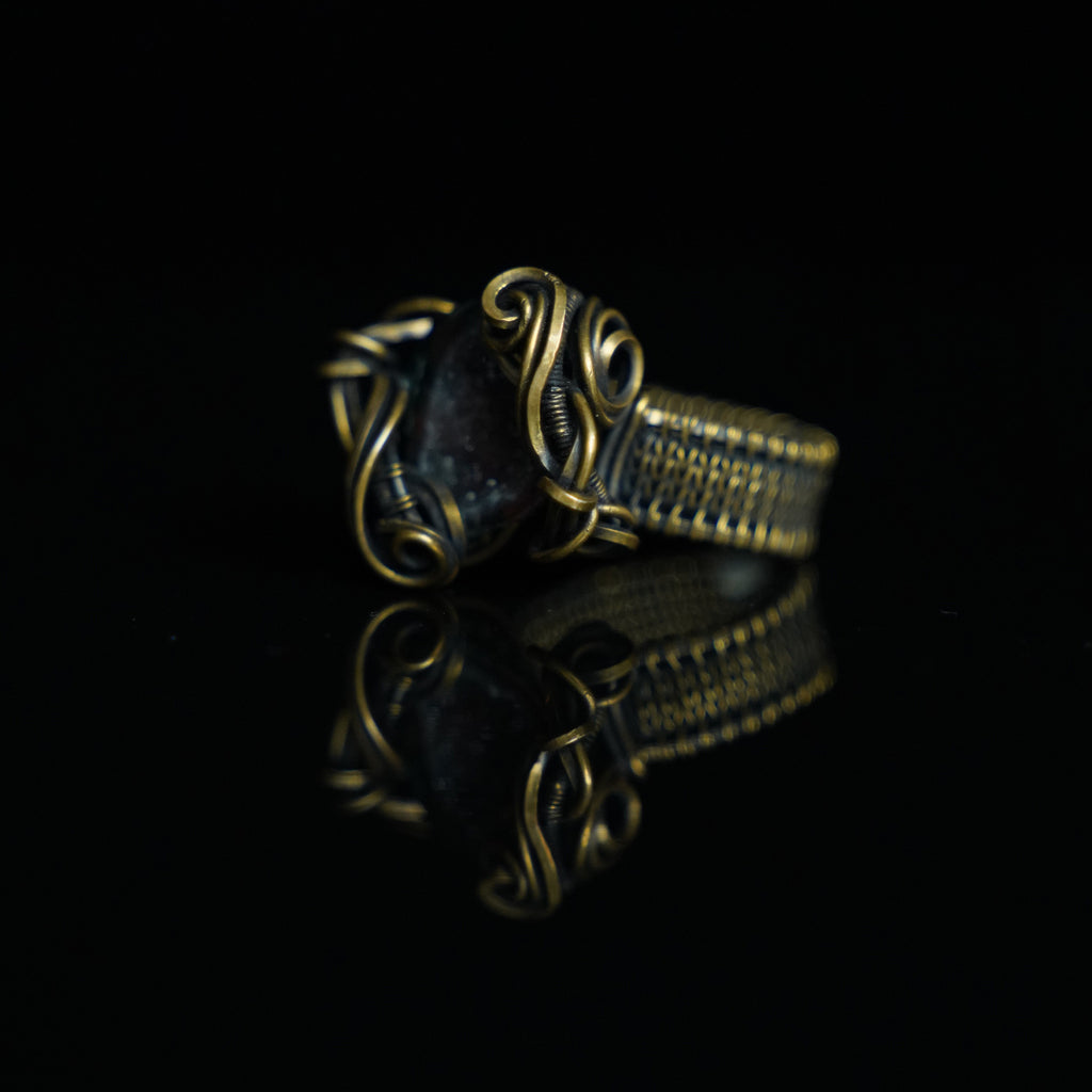The Hollow Light Geode Ring