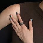 OOAK-The Amber Orbit Citrine Ring