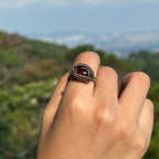 The Deep Ember Garnet Ring