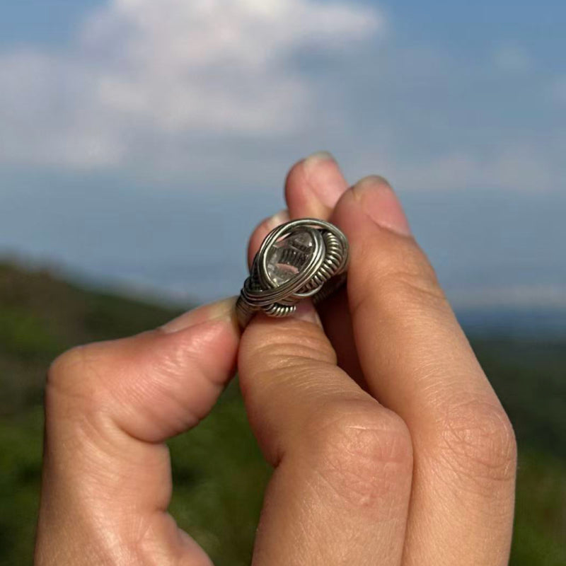 The Clear Chamber Crystal Ring
