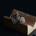 OOAK-The Ember Hollow Mexican Agate Geode Ring