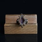 OOAK-The Ember Hollow Mexican Agate Geode Ring