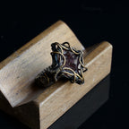 OOAK-The Ember Hollow Mexican Agate Geode Ring