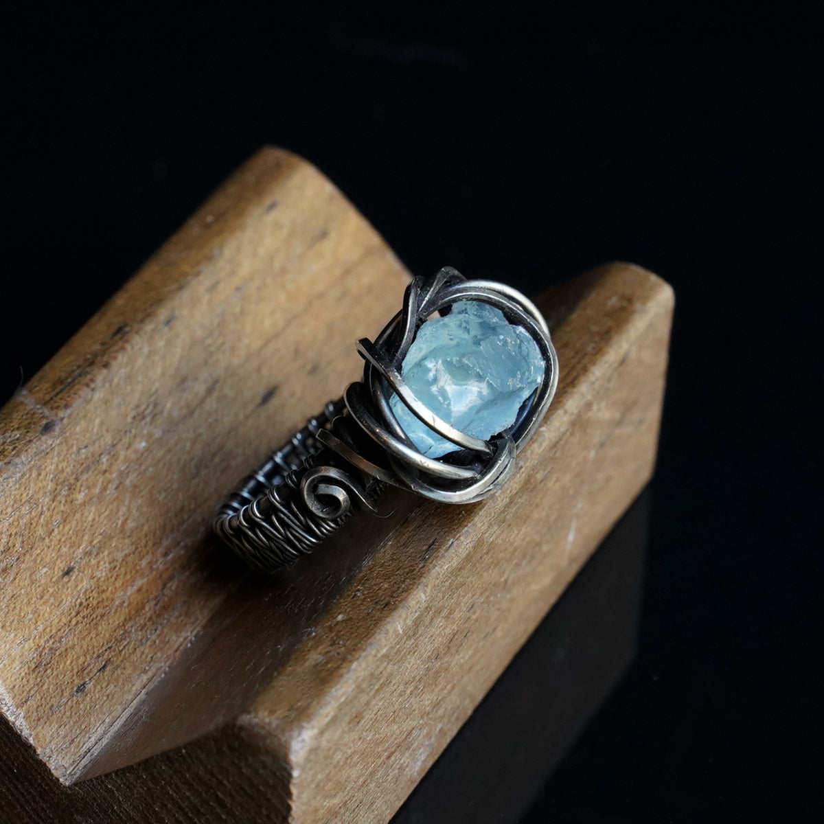 OOAK-The Quiet Tide Aquamarine Ring