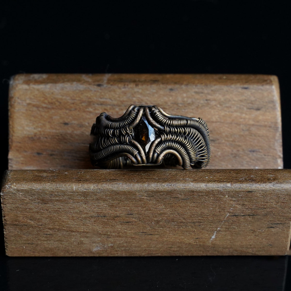 OOAK-The Gilded Current Tourmaline Ring