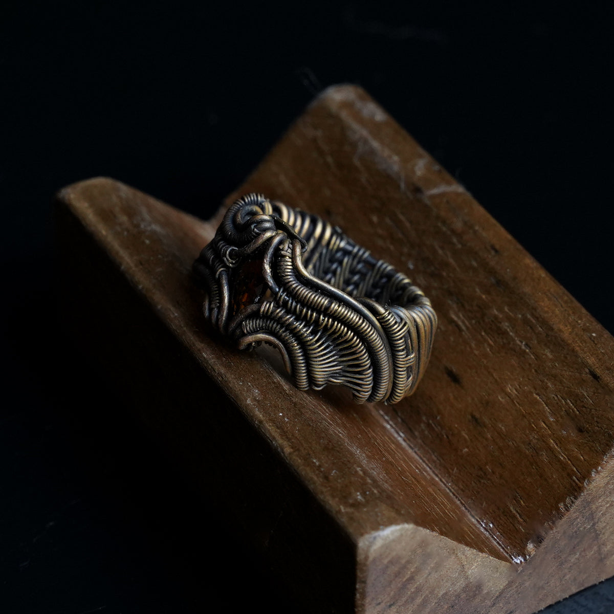 OOAK-The Gilded Current Tourmaline Ring