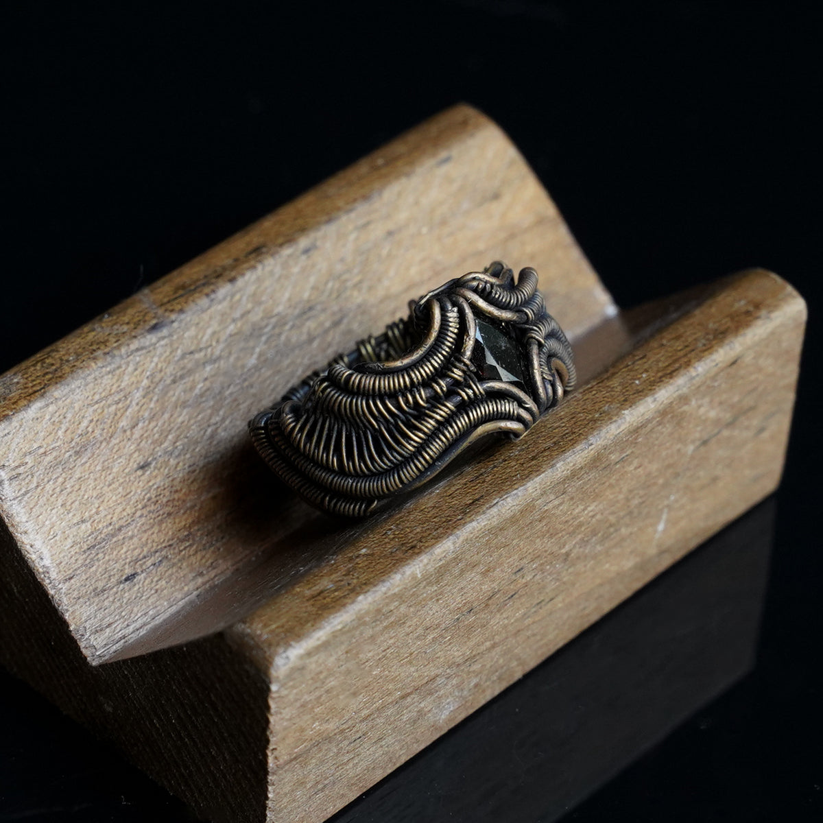 OOAK-The Gilded Current Tourmaline Ring