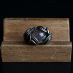 OOAK-The Moss Veil Phantom Quartz Ring