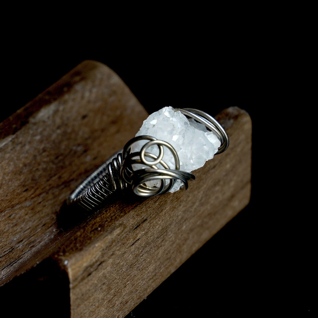 OOAK-The Frost Spire Crystal Cluster Ring