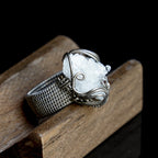OOAK-The White Archive Crystal Cluster Ring