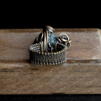 OOAK-The Mist Hollow Mexican Agate Geode Ring