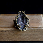 OOAK-The Midnight Veil Mexican Labradorite Ring