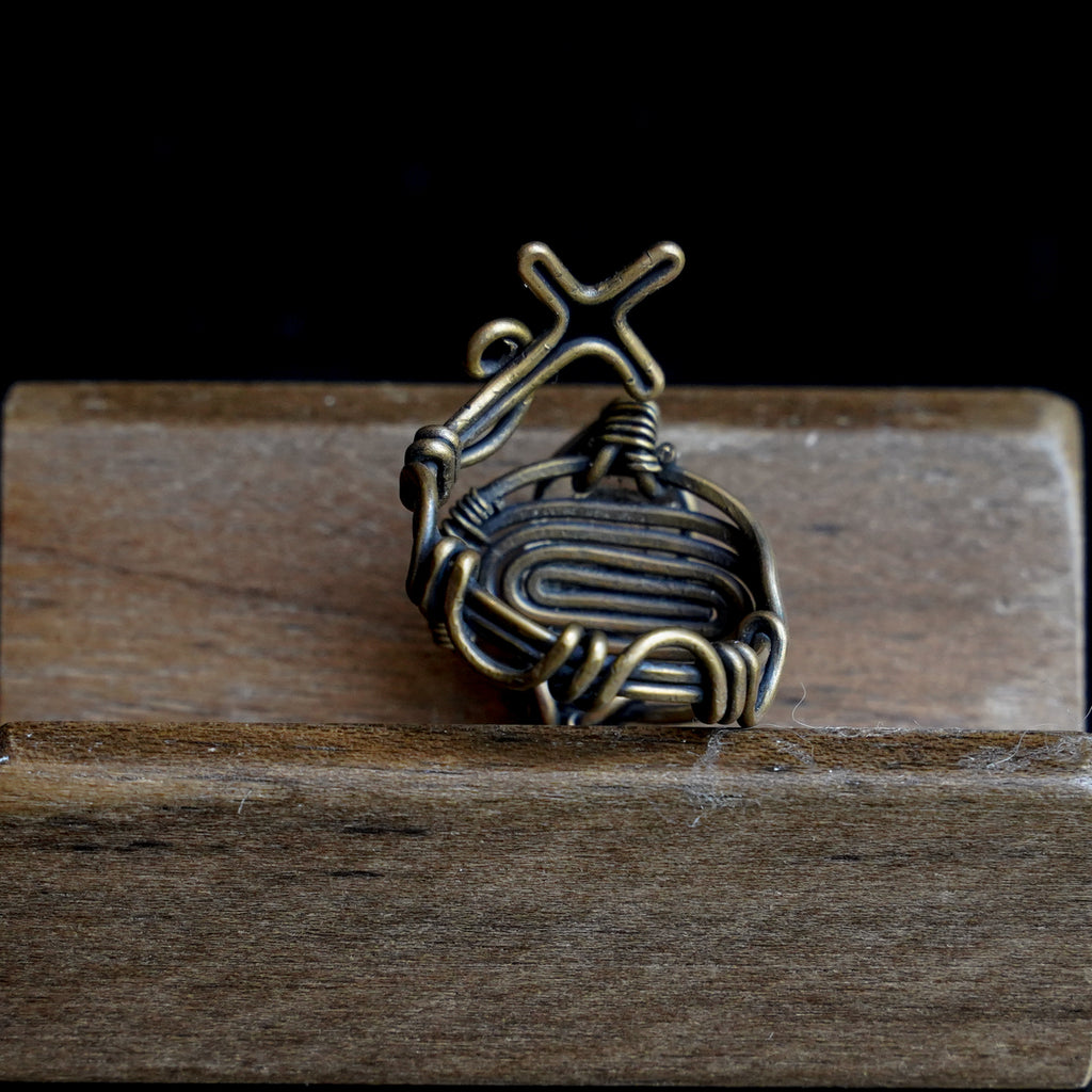 OOAK-The Astral Compass Herkimer-Style Quartz Ring