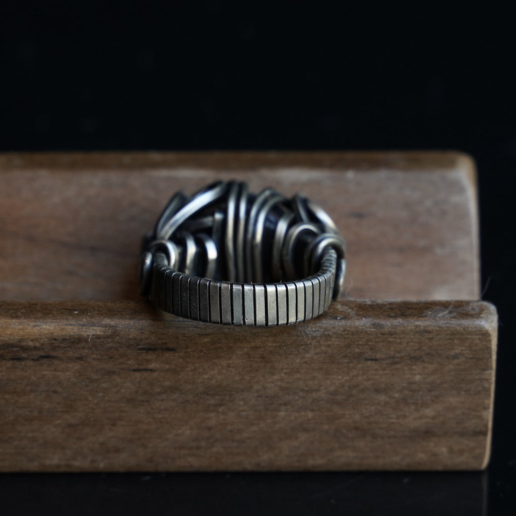 OOAK-The Moss Veil Phantom Quartz Ring
