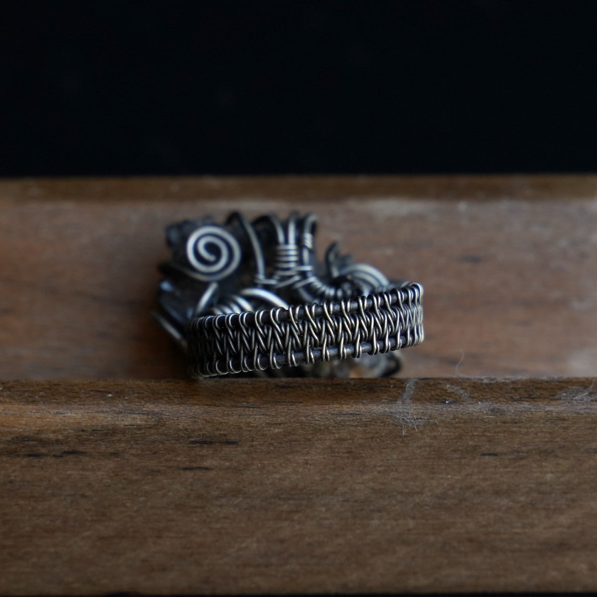 OOAK-The Mist Crest Crystal Cluster Ring