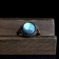 OOAK-The Blue Ember Labradorite Ring