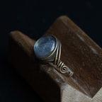 OOAK-The Blue Ember Labradorite Ring