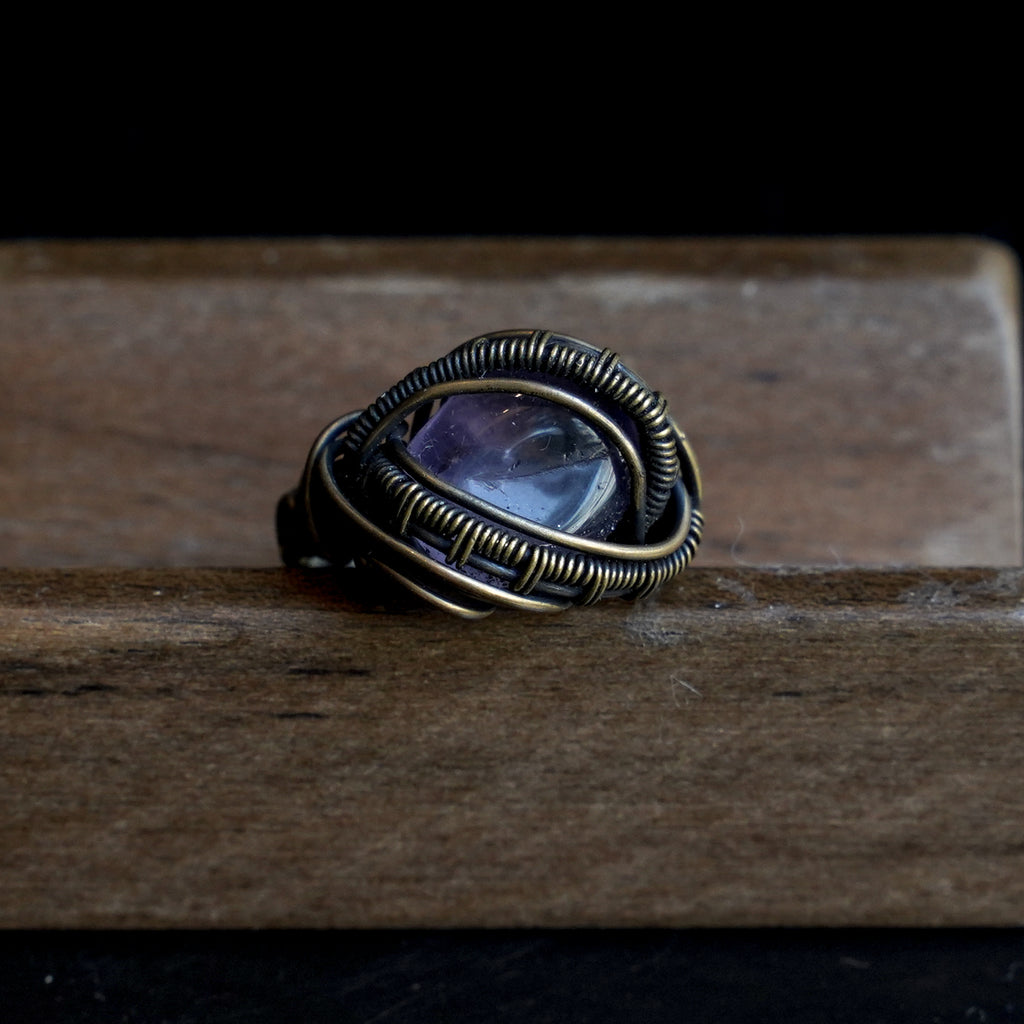 OOAK-The Ember Veil Phantom Quartz Ring