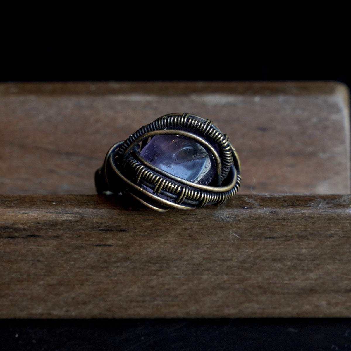 OOAK-The Ember Veil Phantom Quartz Ring