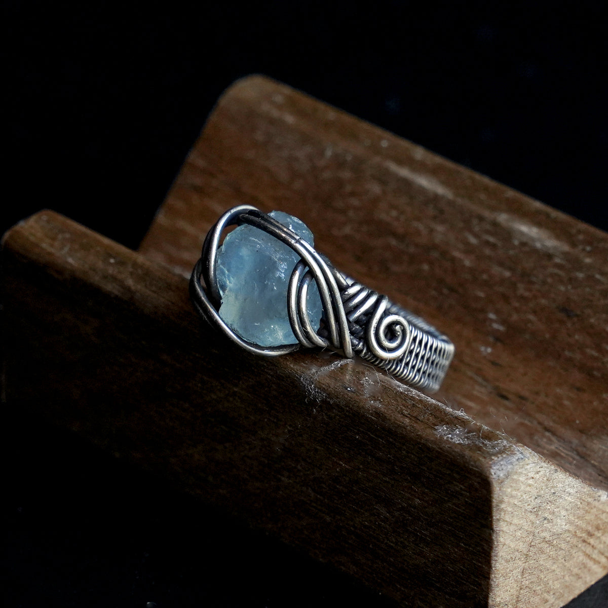 OOAK-The Pale Tide Aquamarine Ring