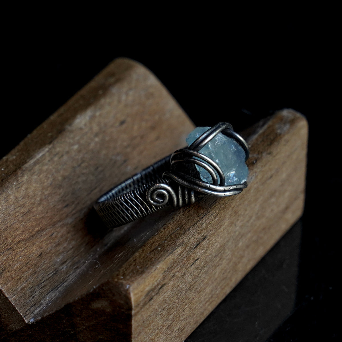 OOAK-The Pale Tide Aquamarine Ring
