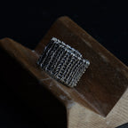 Title OOAK-The Woven Current White Copper Ring