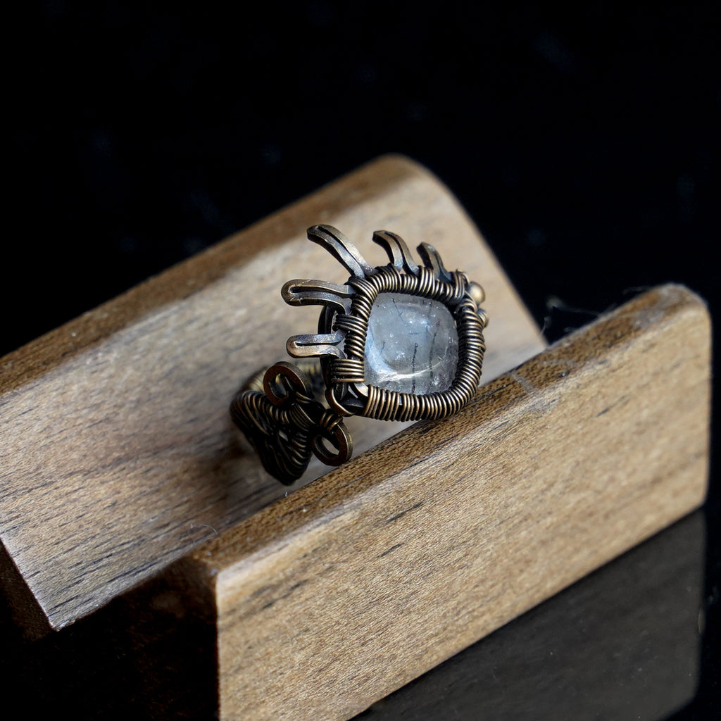 OOAK-The Quiet Crown Clear Quartz Ring