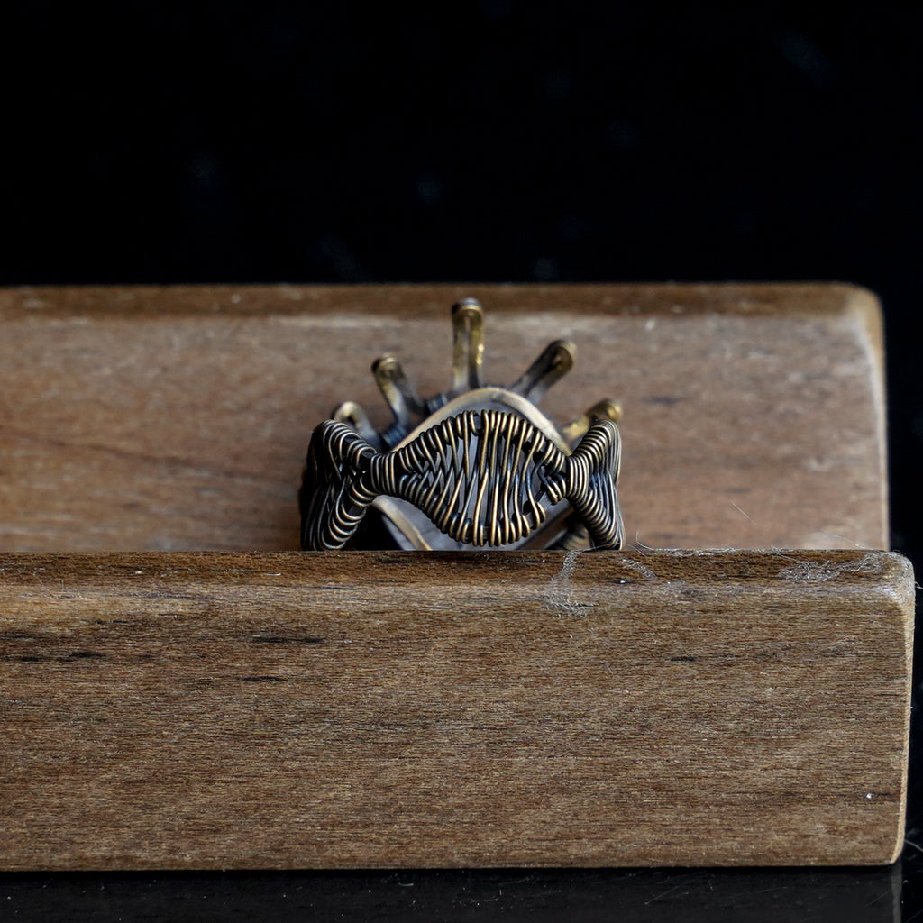 OOAK-The Quiet Crown Clear Quartz Ring