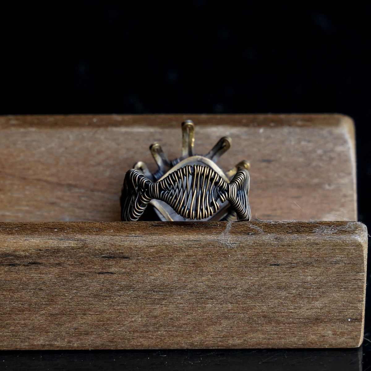 OOAK-The Quiet Crown Clear Quartz Ring