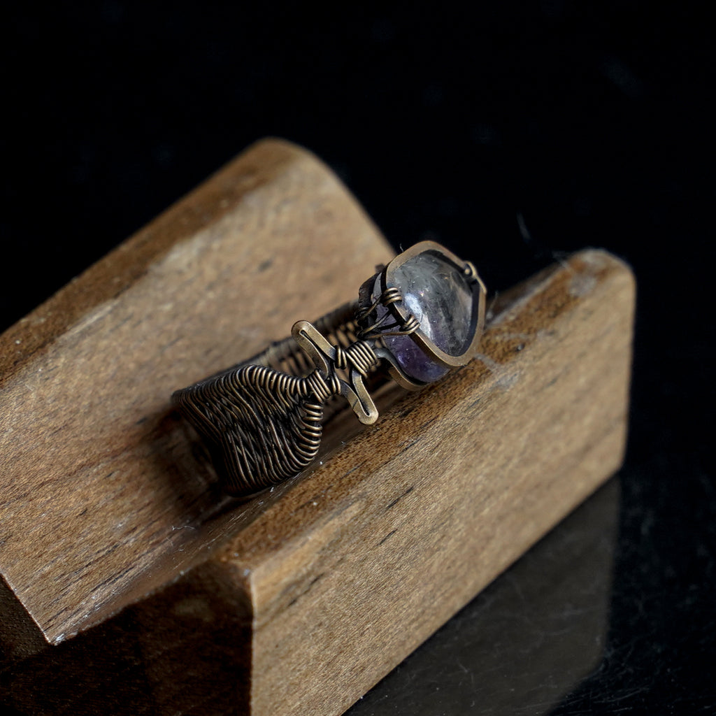 OOAK-The Violet Echo Amethyst Ring